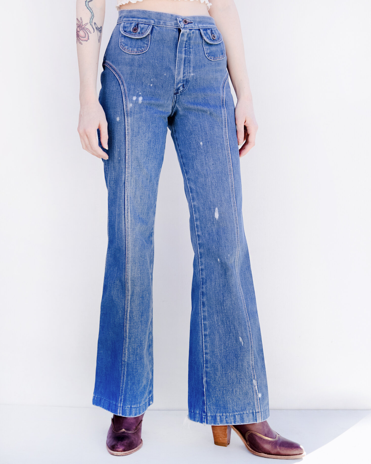 Vintage 70s Saddleback Wrangler Jeans — West Hexes