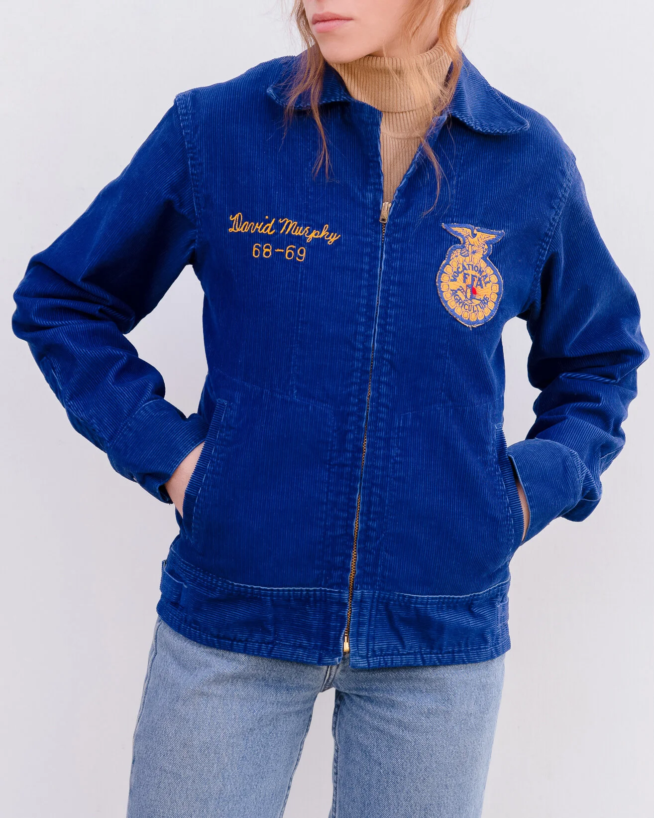 Vintage 60s Texas FFA Corduroy Jacket 