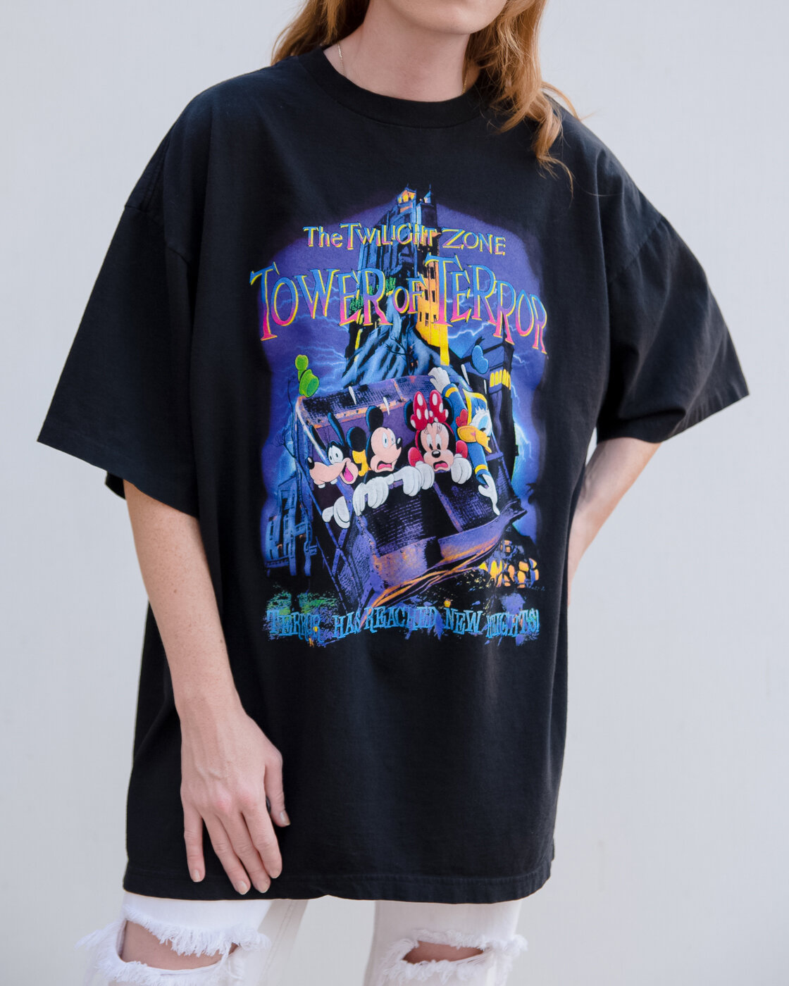 Vintage 90s Tower of Terror Disney T-Shirt - XXL — West Hexes