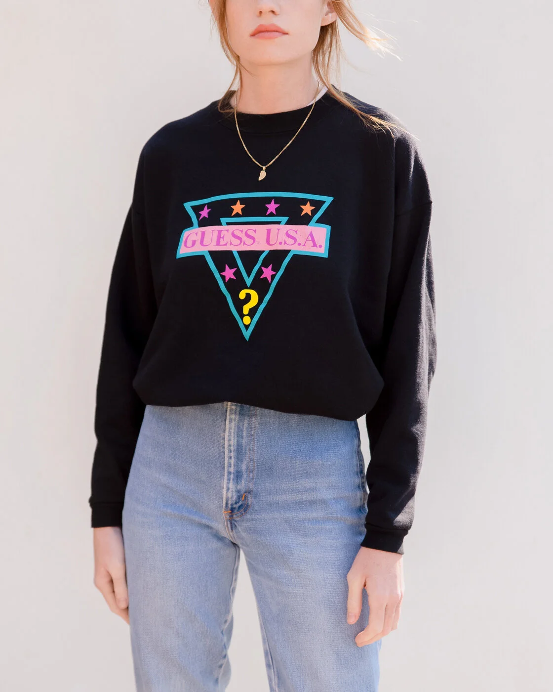 Vintage 80s Guess Sweatshirt - XL 