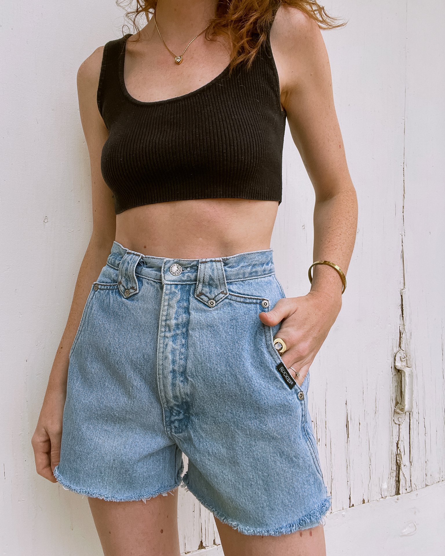 90s Rockies Western Cut-Off Denim 