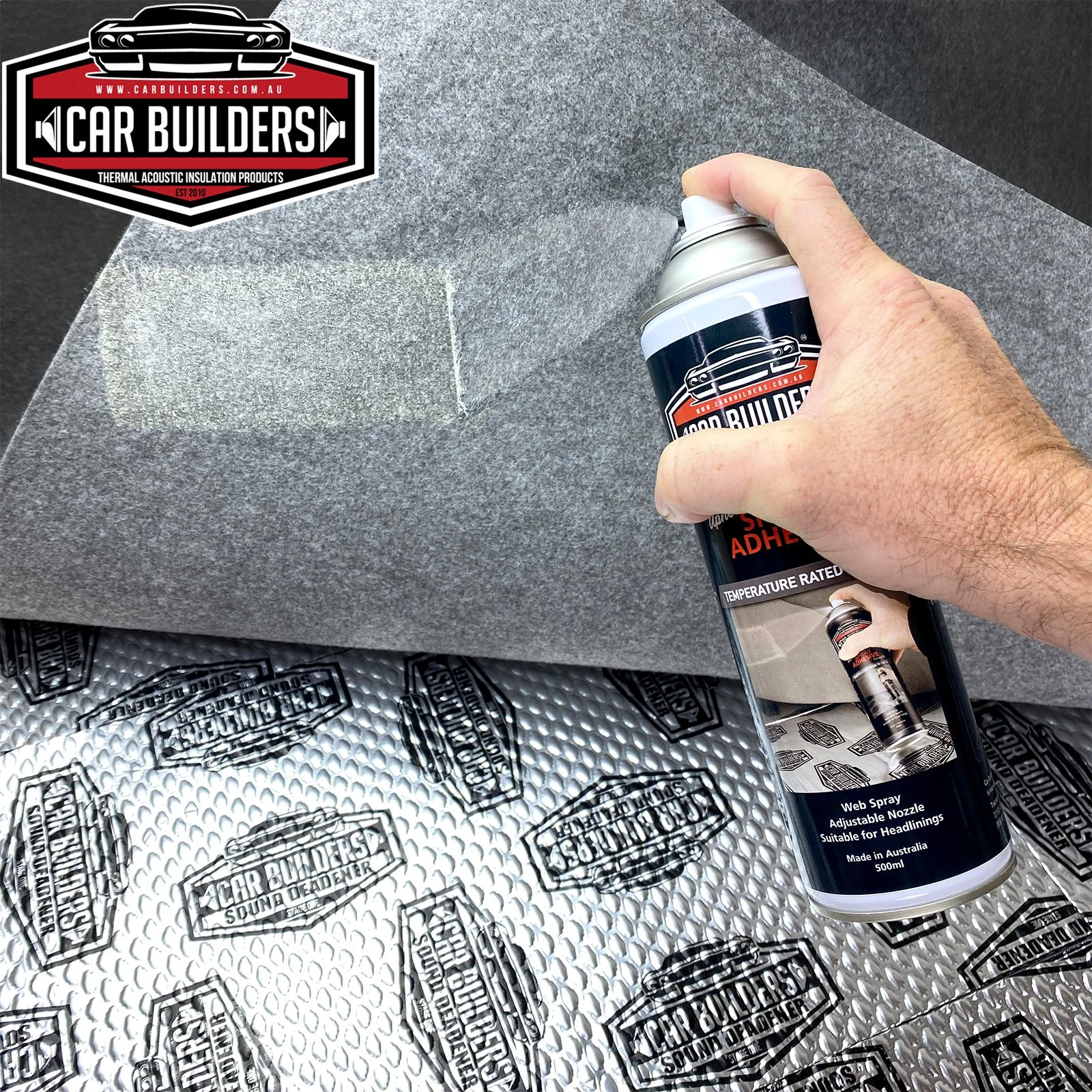 Car Builders Spray Adhesive — Built for advanture