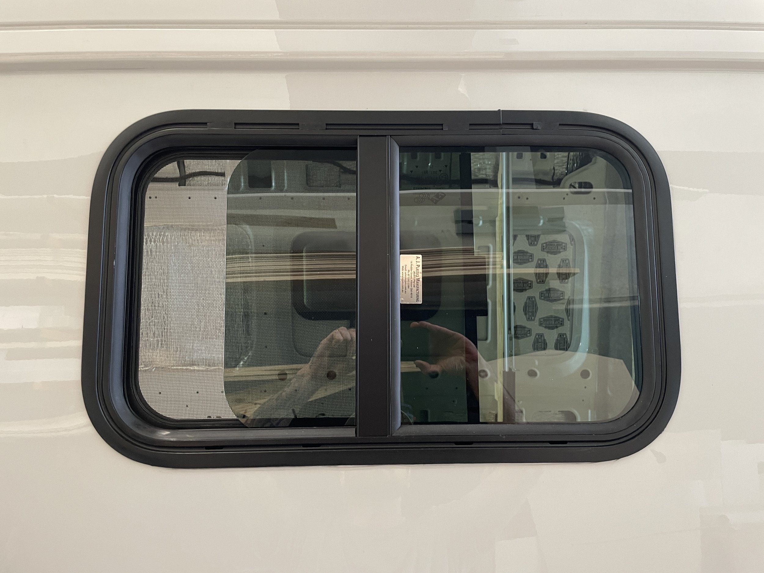 Sliding Van Window with Flycreen — Built for advanture