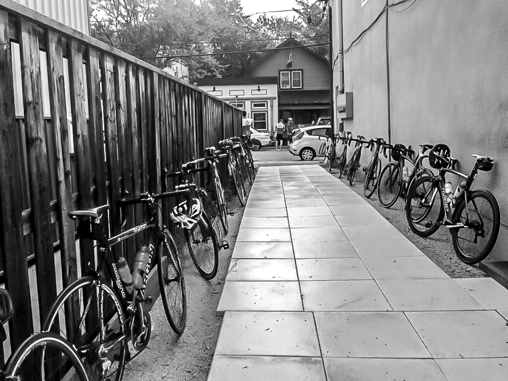 Cyclists welcome at grackle coffee