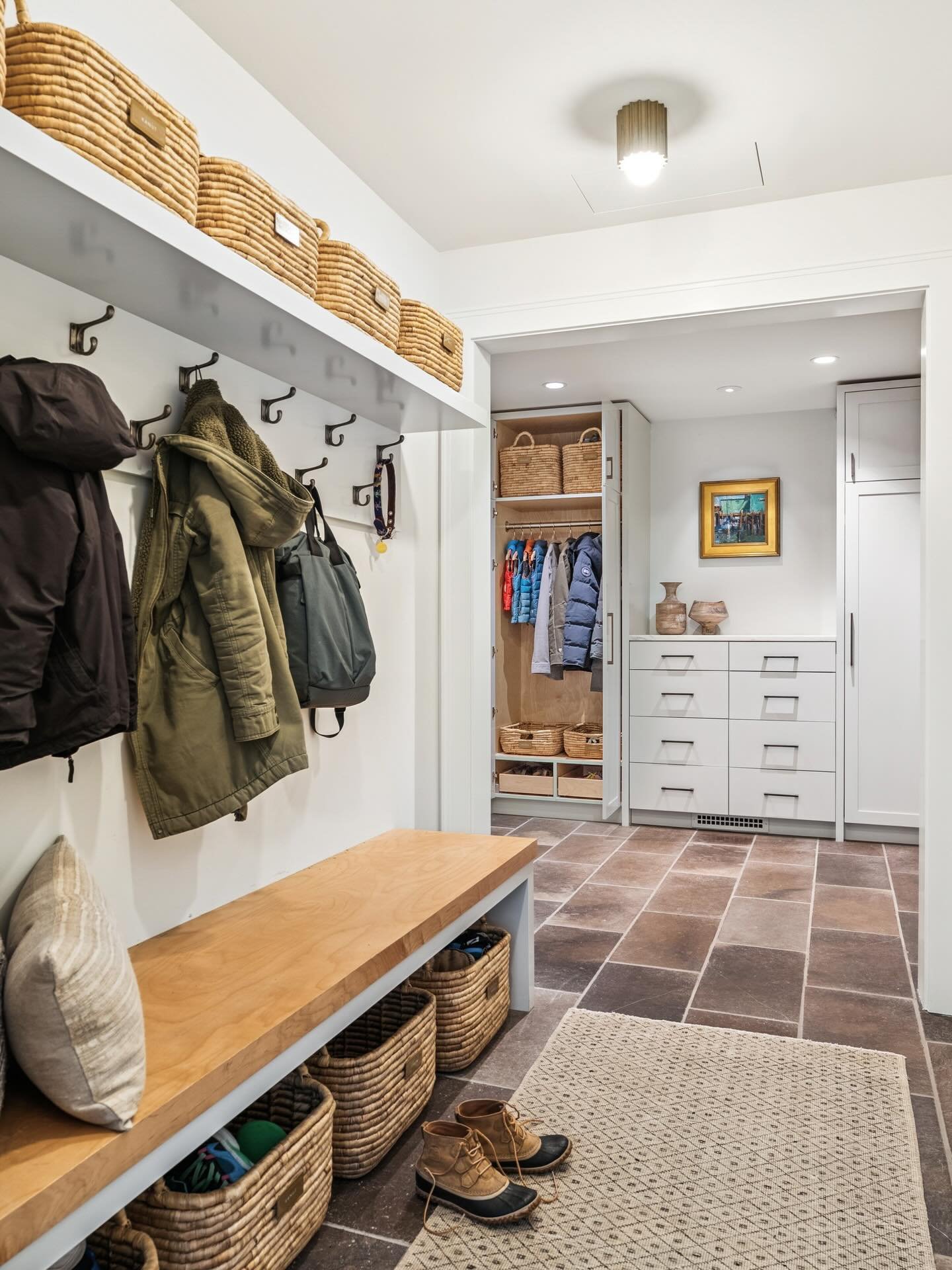 Mudrooms in Maine. 🌲🤎✨