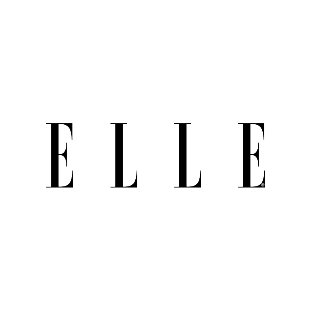 Black text on white background spelling 'ELLE' in a stylish font.