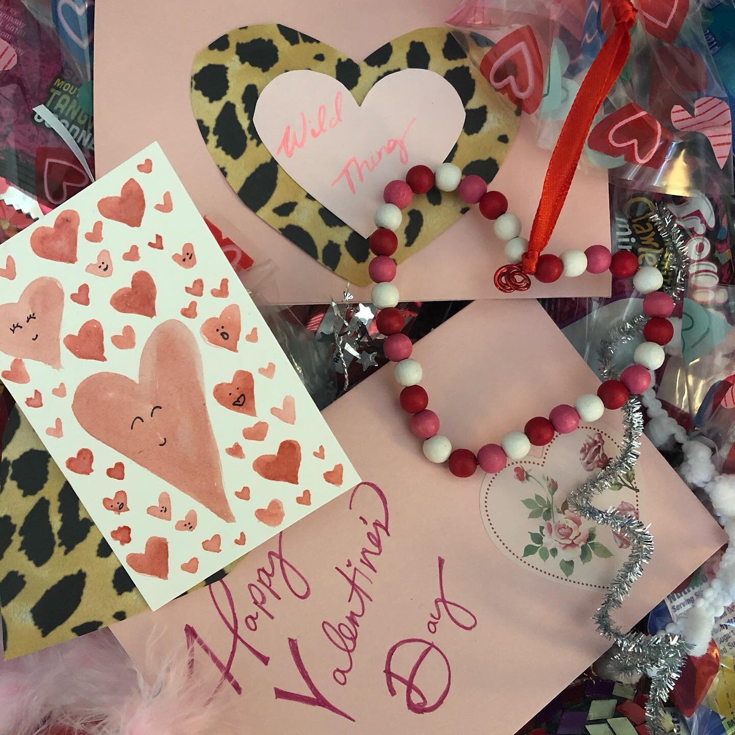 V A L E T I N E’ s made with love 💕 ✂️ 🎨 #craftclubboston #love #handmade #lovewins #watercolors #stickers