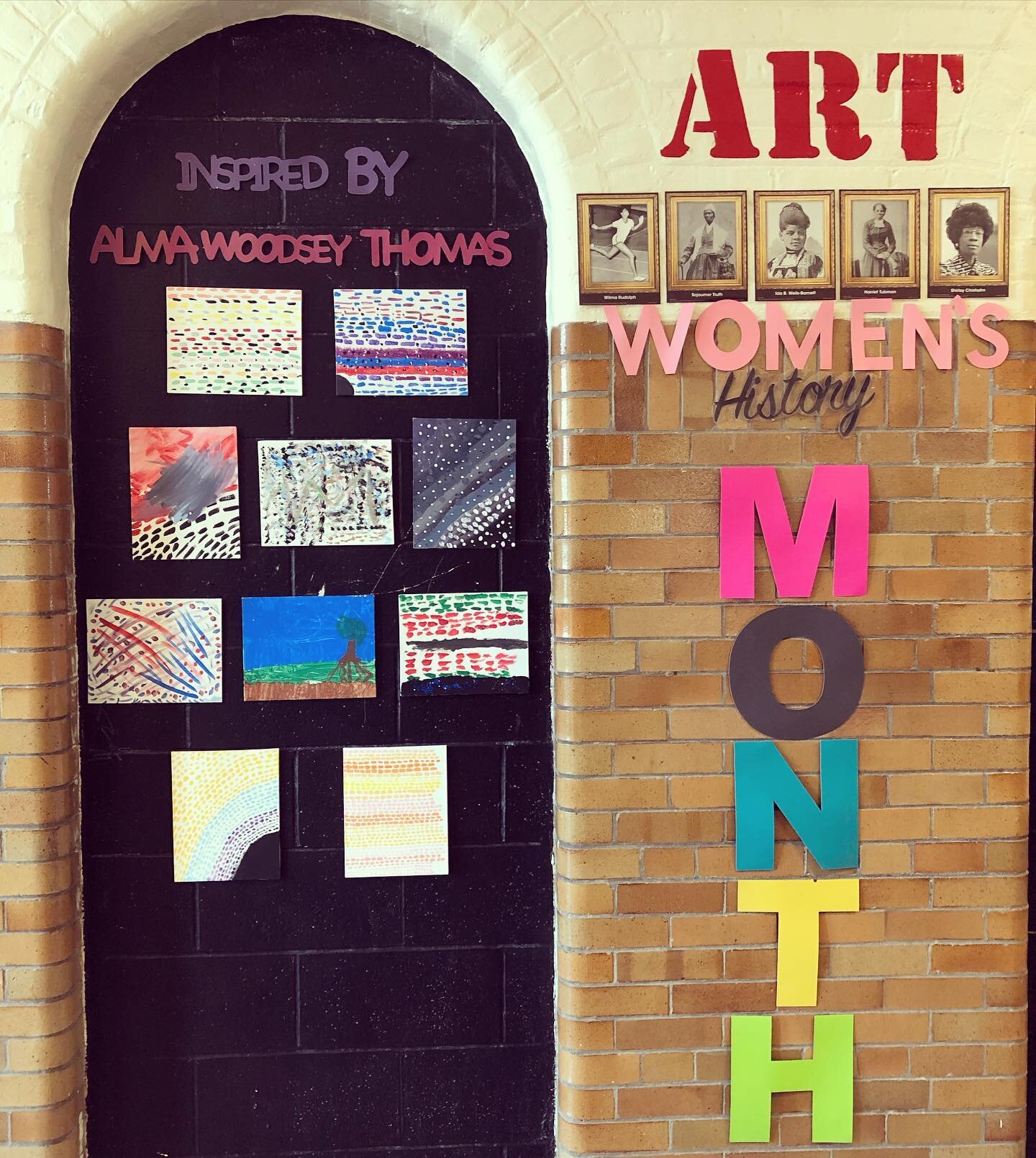 In-person crafting and painting 🎨 inspired by #almawoodseythomas #womenshistorymonth #internationalwomensday #craftclubboston