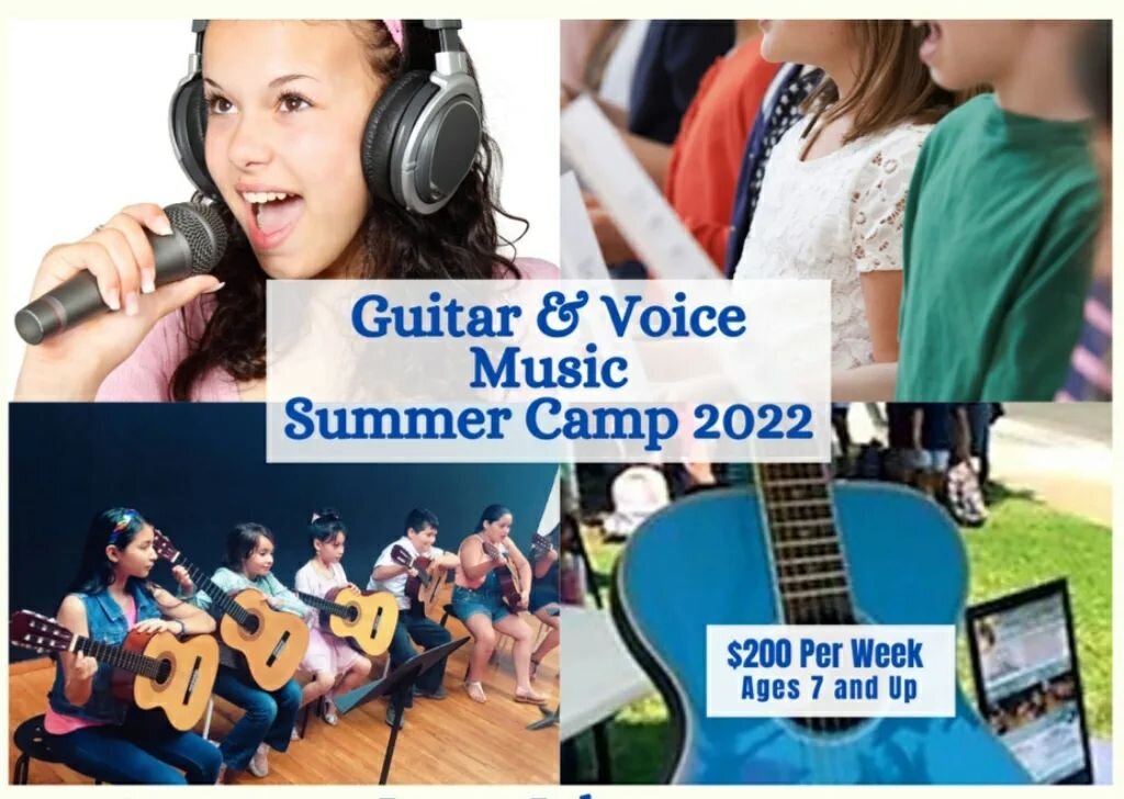 Summer Camp 2022! 
A Guitar and Voice Summer Camps were a hit in 2021! Now Enrolling for 2022.
Online, In-Person and Phone registration available! We are here to assist you and look forward to making yoir music experience a success!

Click LinkTree i