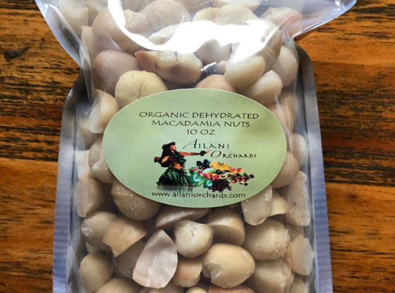 Organic Macadamia Nuts 10 ʻAilani Orchards