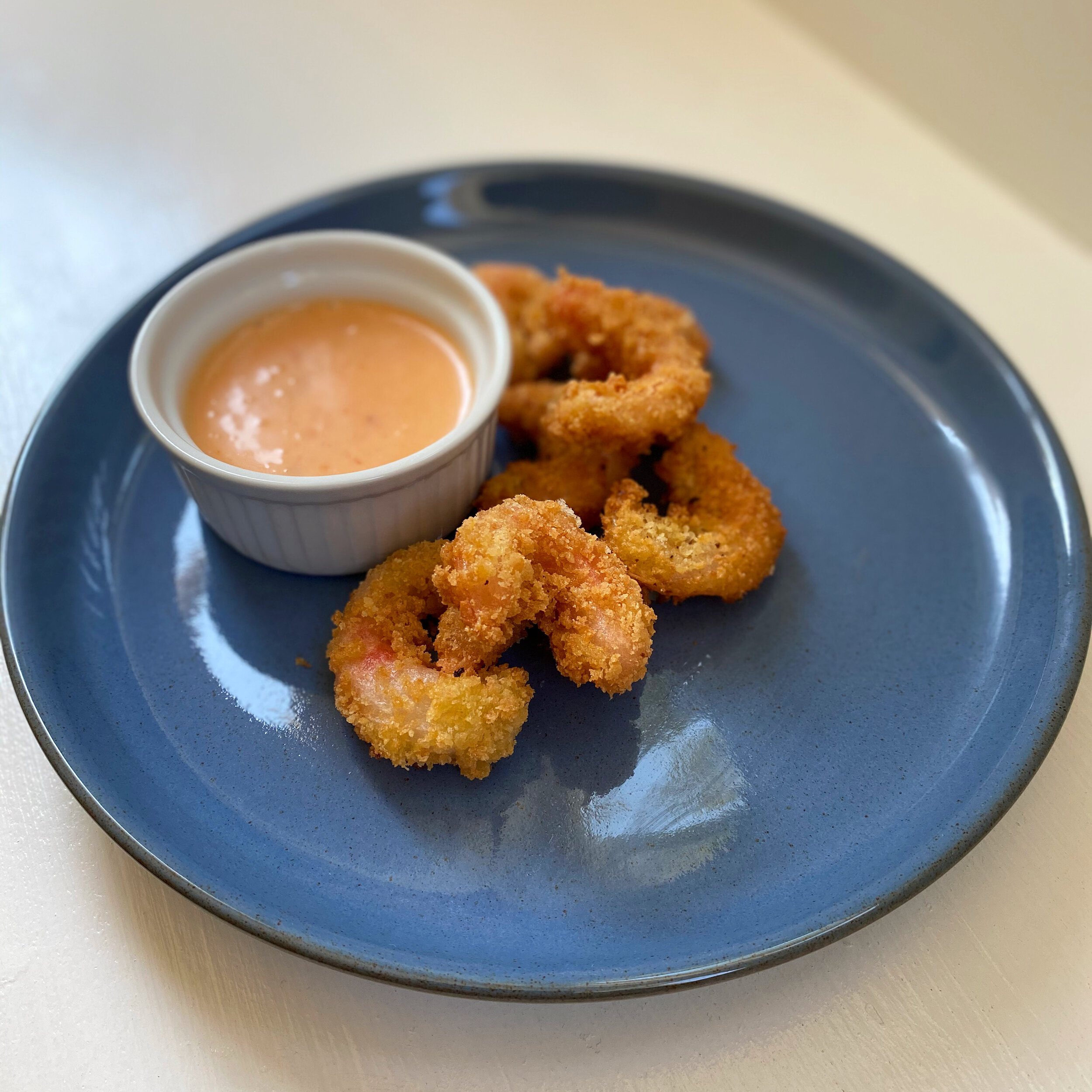 PANKO FRIED PLANT-BASED SHRIMP WITH BANG BANG SAUCE