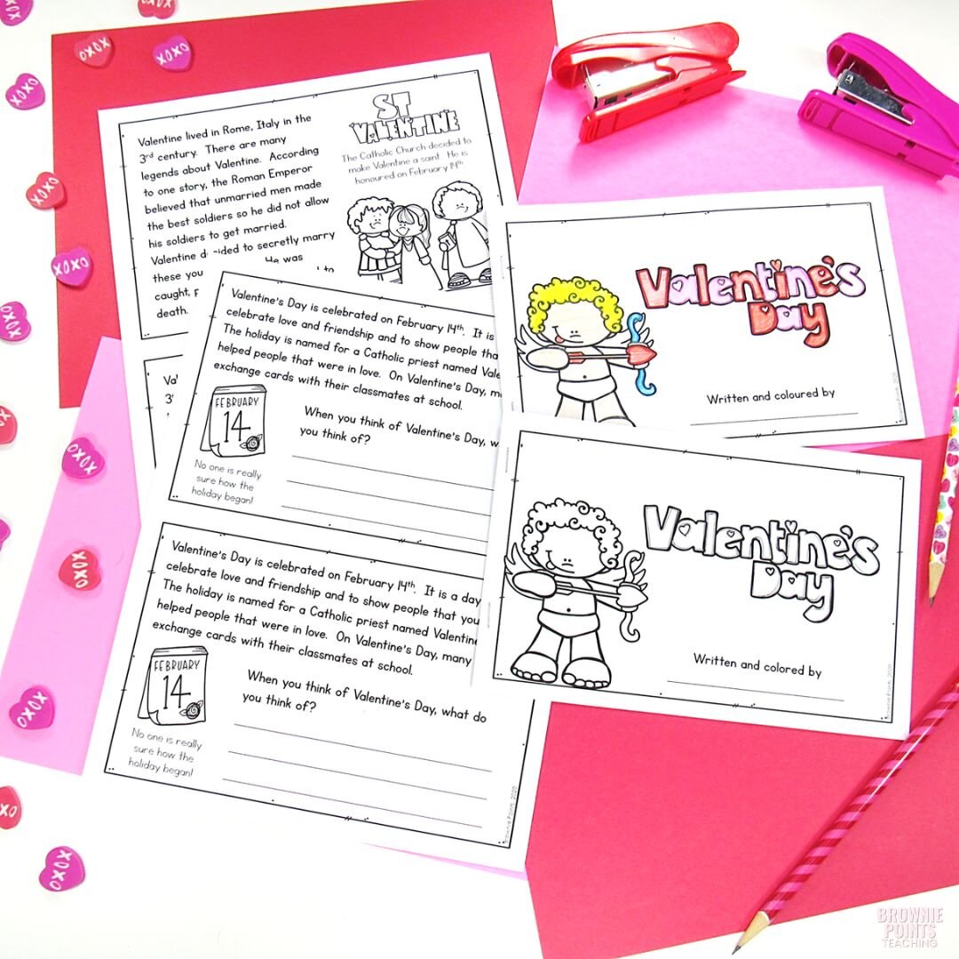 Celebrate Valentine's Day with this informative reader! Learn about the history and traditions of the holiday. It includes writing and drawing prompts, too!
.
.
.
.
#browniepointsteaching #valentinesday #valentinesday2023 #teacherspayteachers #iteach