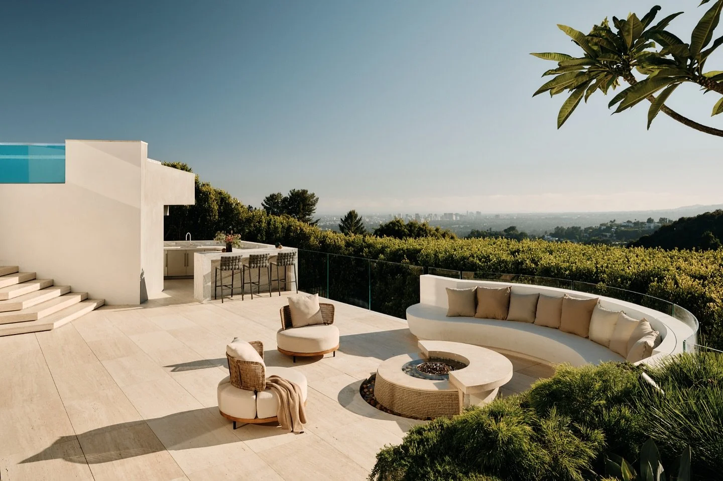 Resort like lower deck of our recent project- tree tops to Santa Monica- who&rsquo;s ready for weekend relaxation with some friends! #9259robindrive