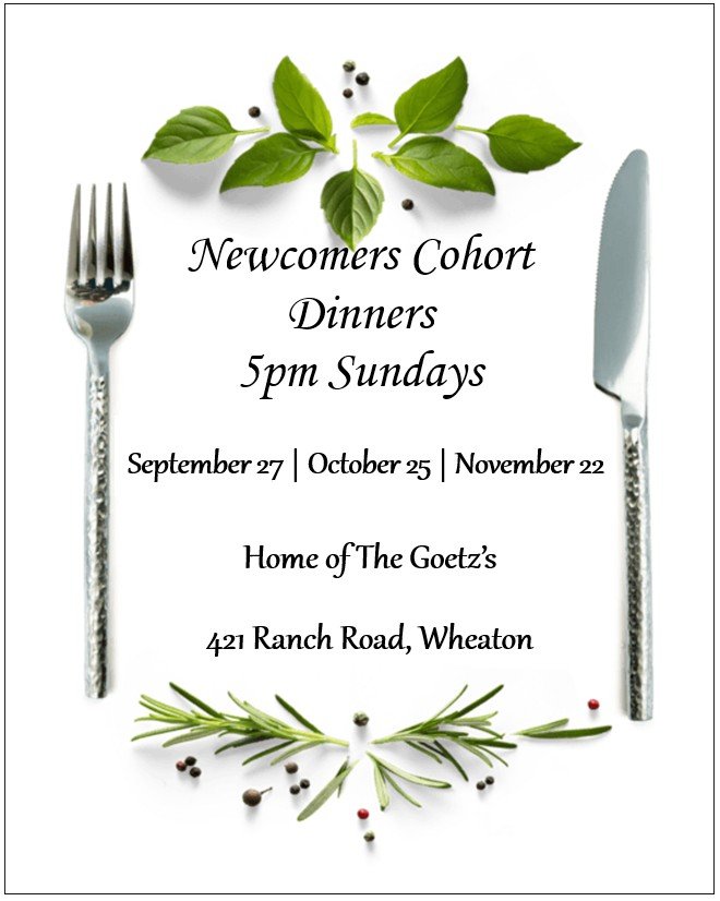 NEWCOMERS COHORT DINNER