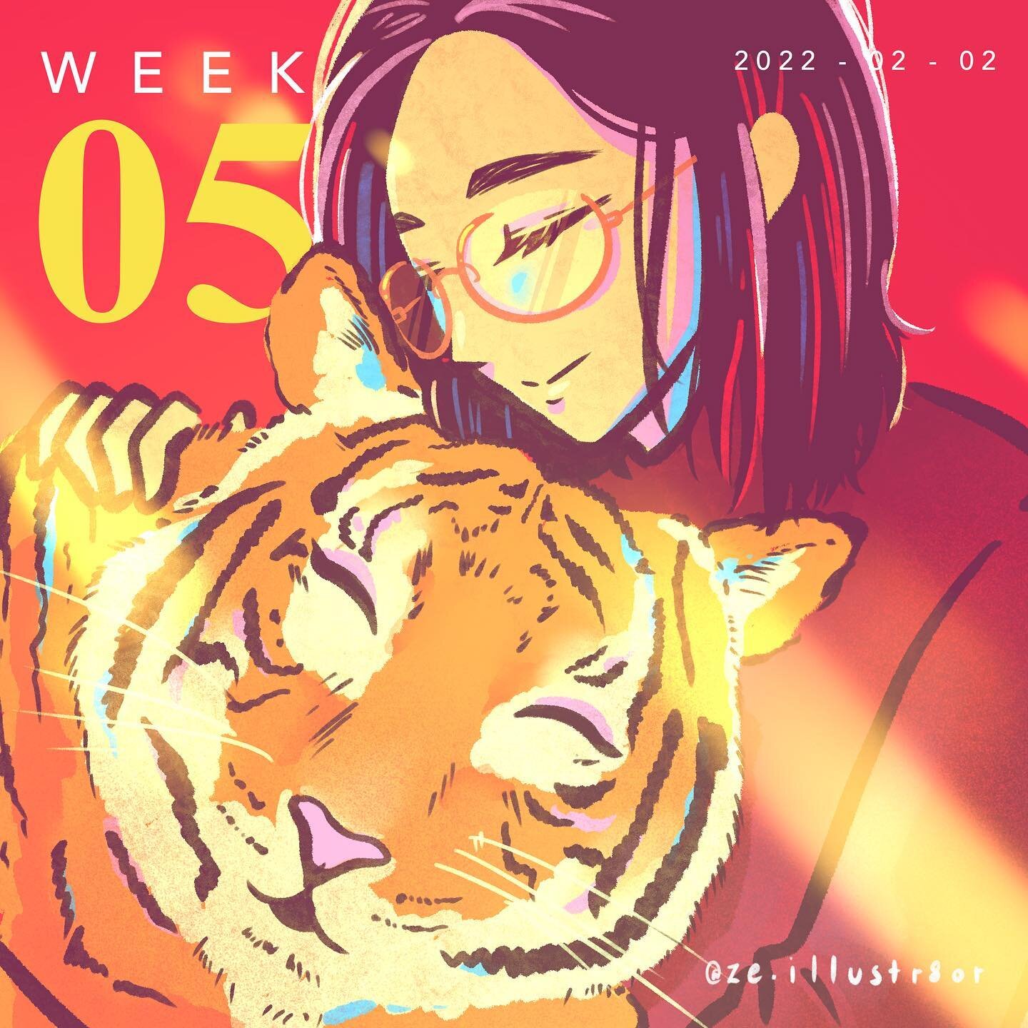 Week 5: I know it's late and its not New Yeat anymore but since this is last week's journal entry, here it is! I like this style better so prob gonna draw it more similar to this moving forward, unless I get bored again and change it up.
.
.
Anyways!