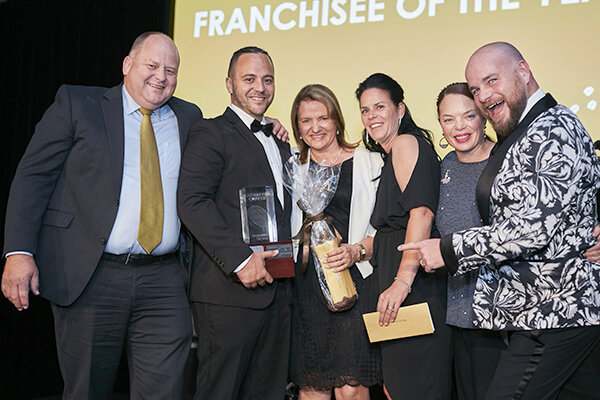  Franchisee of the Year Award Winners Brendon, Corey and Debbie Blakemore (QLD) 
