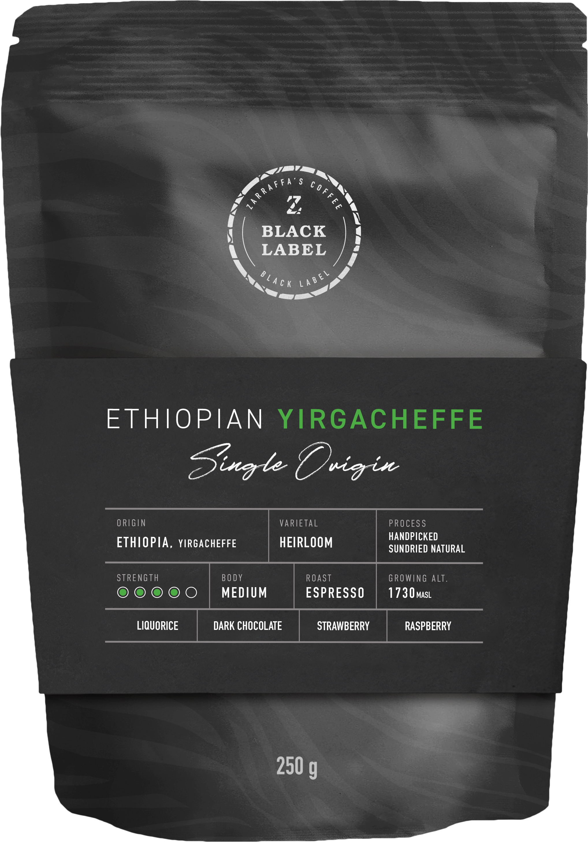 Ethiopian Yirgacheffe Single Origin coffee