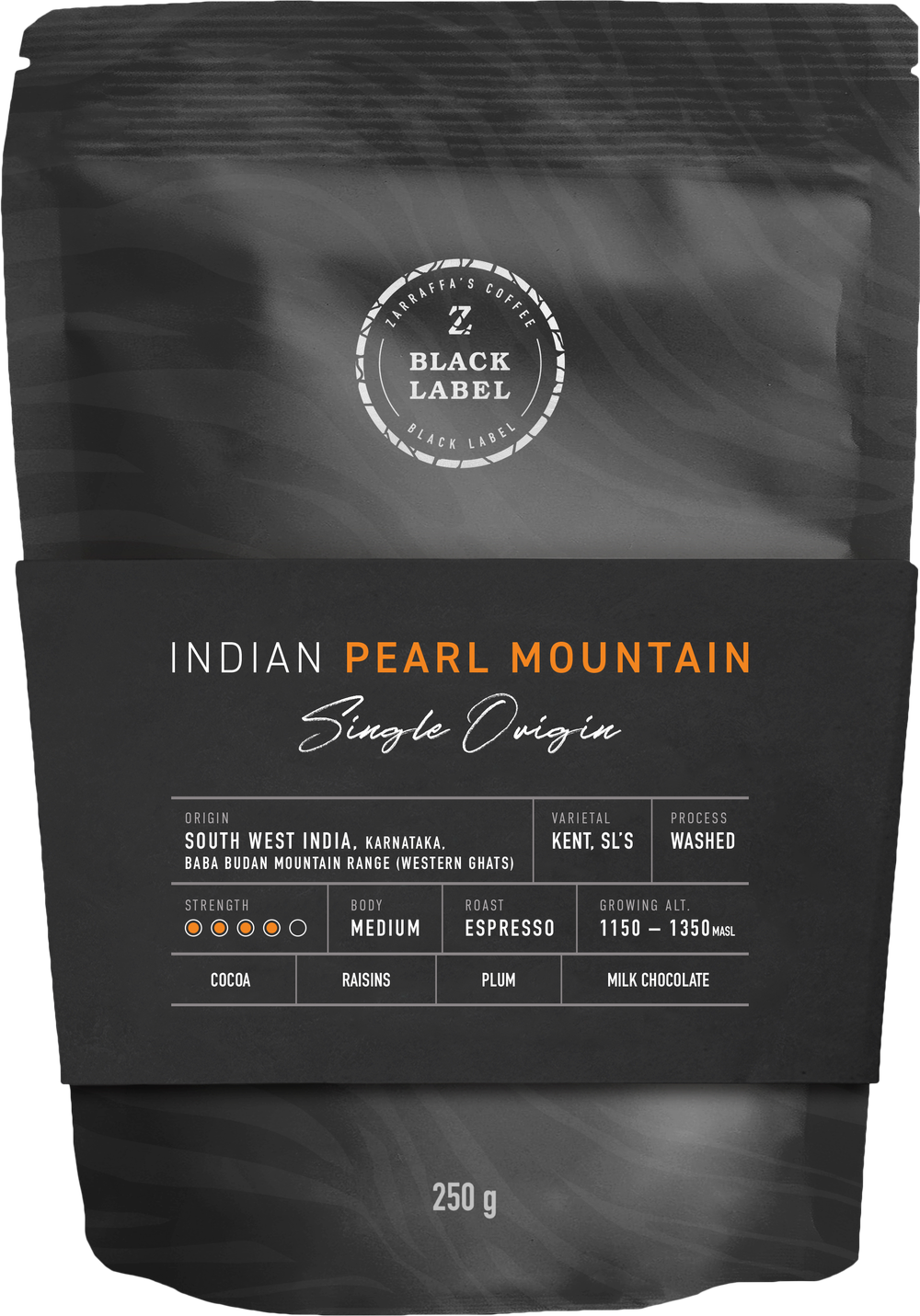 Single Origin Coffee Beans Indian Pearl Mountain — Zarraffa's Coffee