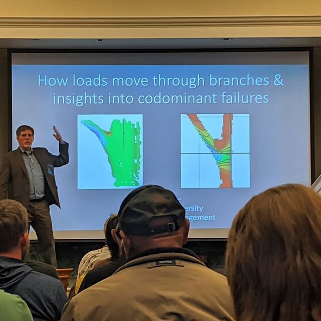 Thank you #wcisa for putting on this extremely informative event about tree biomechanics and how it relates to tree failure.  The collective knowledge of the speakers is quite impressive ranging from professors to a forest service employee with &quot