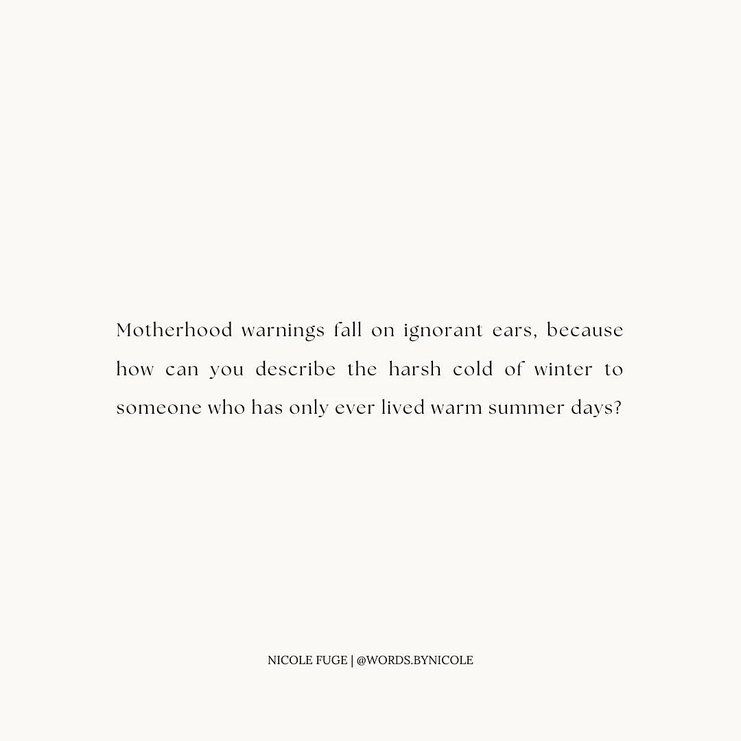 In the early days, I used to catch myself thinking, &lsquo;I wish I knew&hellip;&rsquo; &lsquo;Why didn&rsquo;t anyone warn me?&rsquo; when it came to matters of motherhood, particularly maternal mental health. But to be honest, I wouldn&rsquo;t have