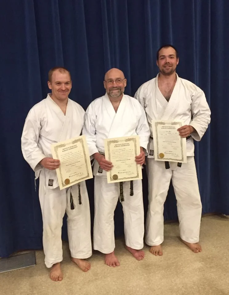 Left to right - Sensei Eric, Sensei Dennis and Sensei Ivan