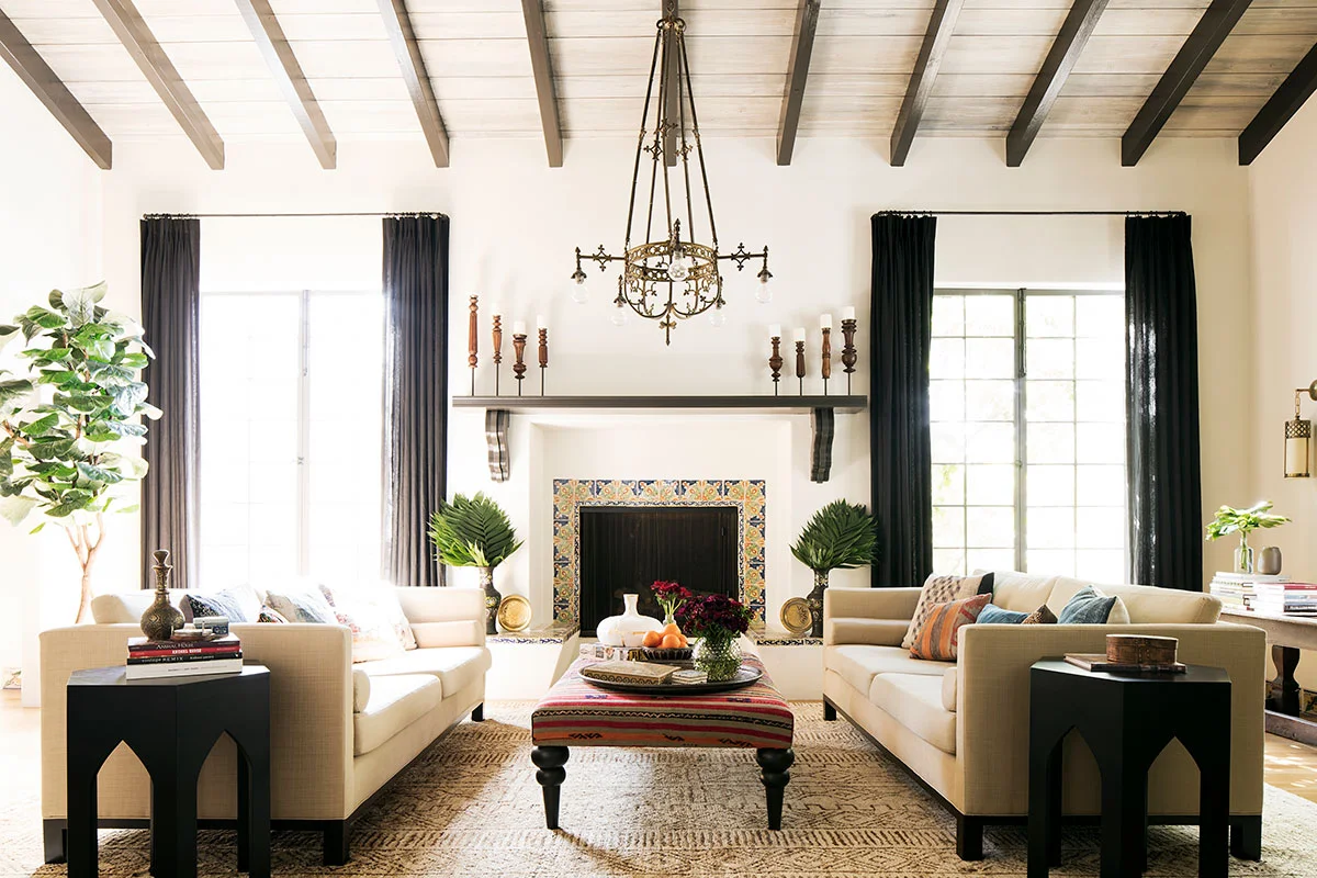 Historic-Spanish-Colonial-Revival-Living-Room-with-Tiled-Fireplace-Surround-and-Plank-and-Beam-Ceilings-in-Brentwood-Santa-Monica-Designed-by-Carol-Allen-of-Studio-Allen-Architects-and-Kishani-Perera.jpg