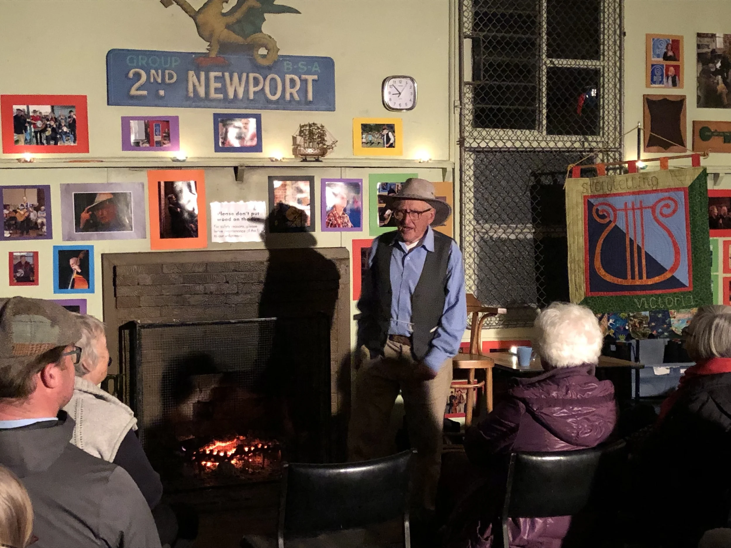 My good friend Dave Davies, reciter of verse and short story