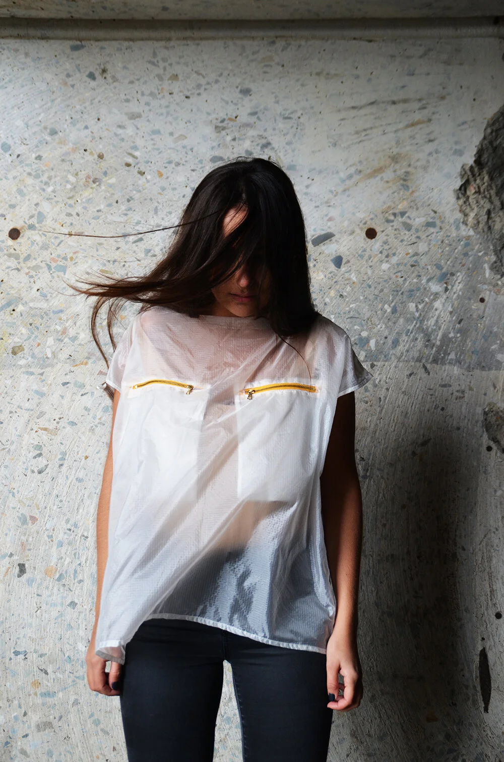 TOP PARACHUTE ZIPPE WHITE