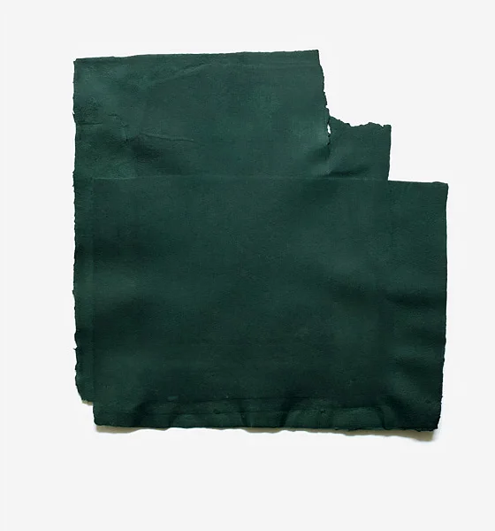 Fabriano Collage, dark green, 2017 Handmade Fabriano paper, inkjet ink used as dye, 46 x 51 cm