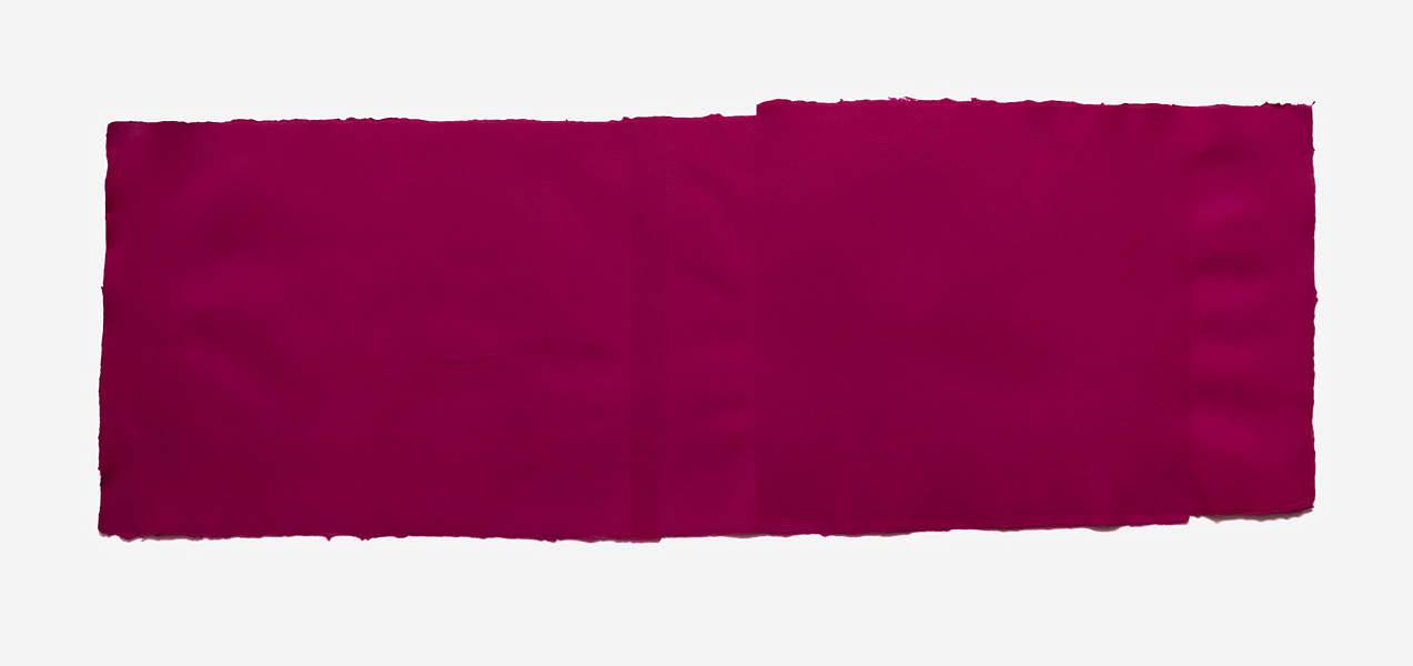   Fabriano Collage, magenta, 2017 Handmade Fabriano paper, inkjet ink used as dye, 45 x 72 cm 