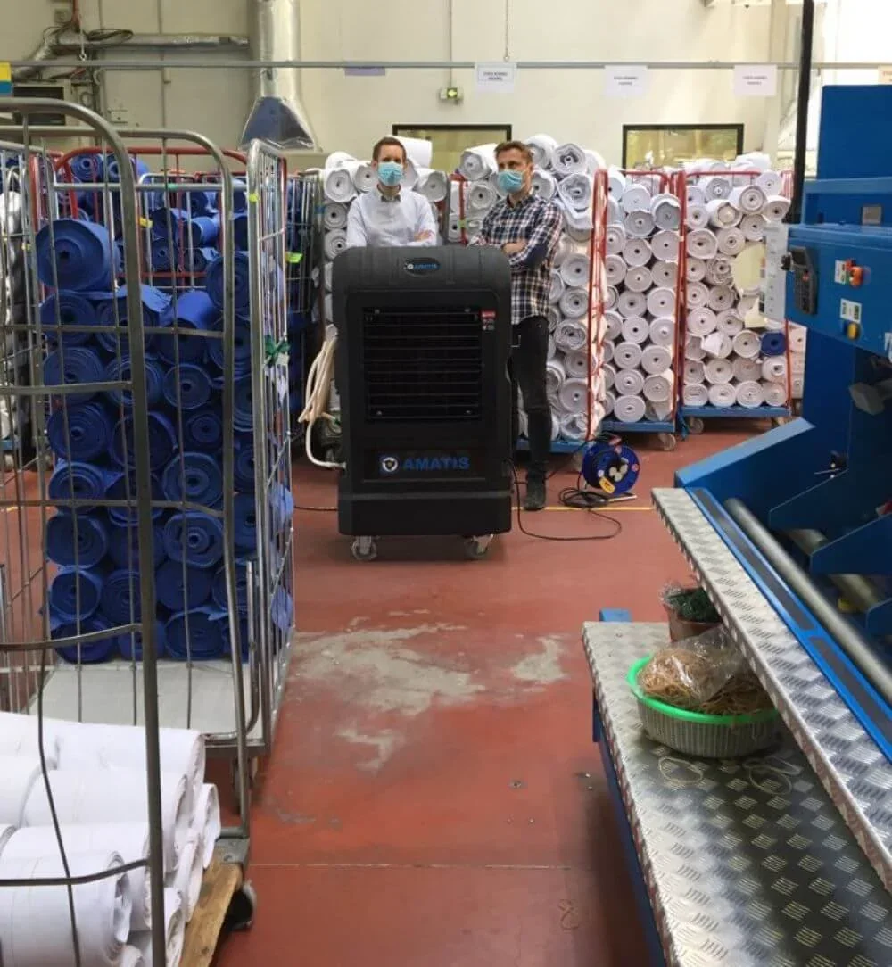 AMATIS AM120 dans une blanchisserie