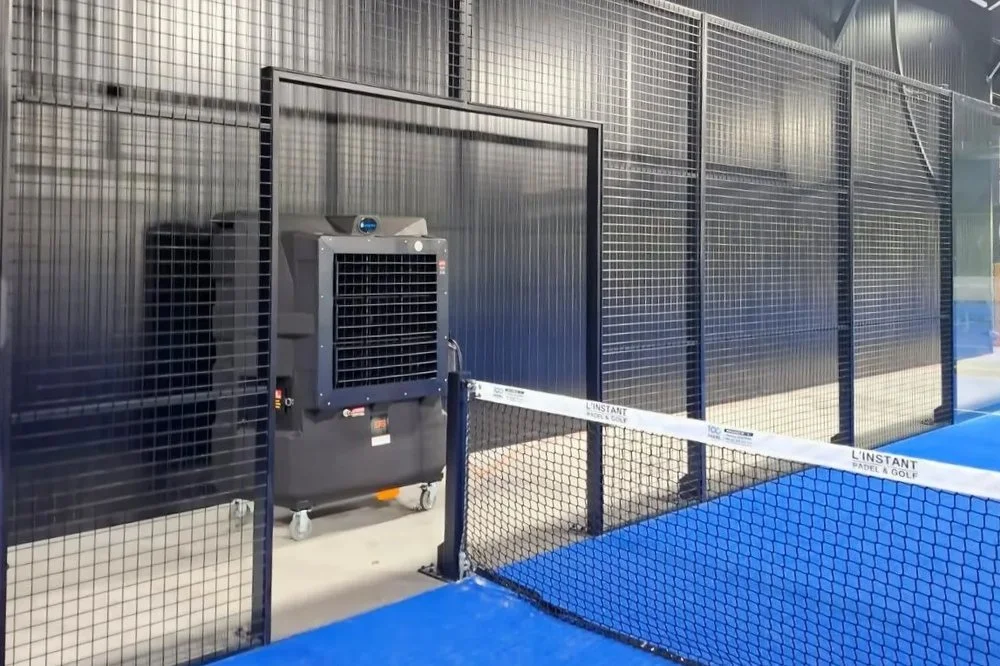 rafraichisseur d'air pour padel et salle de sport