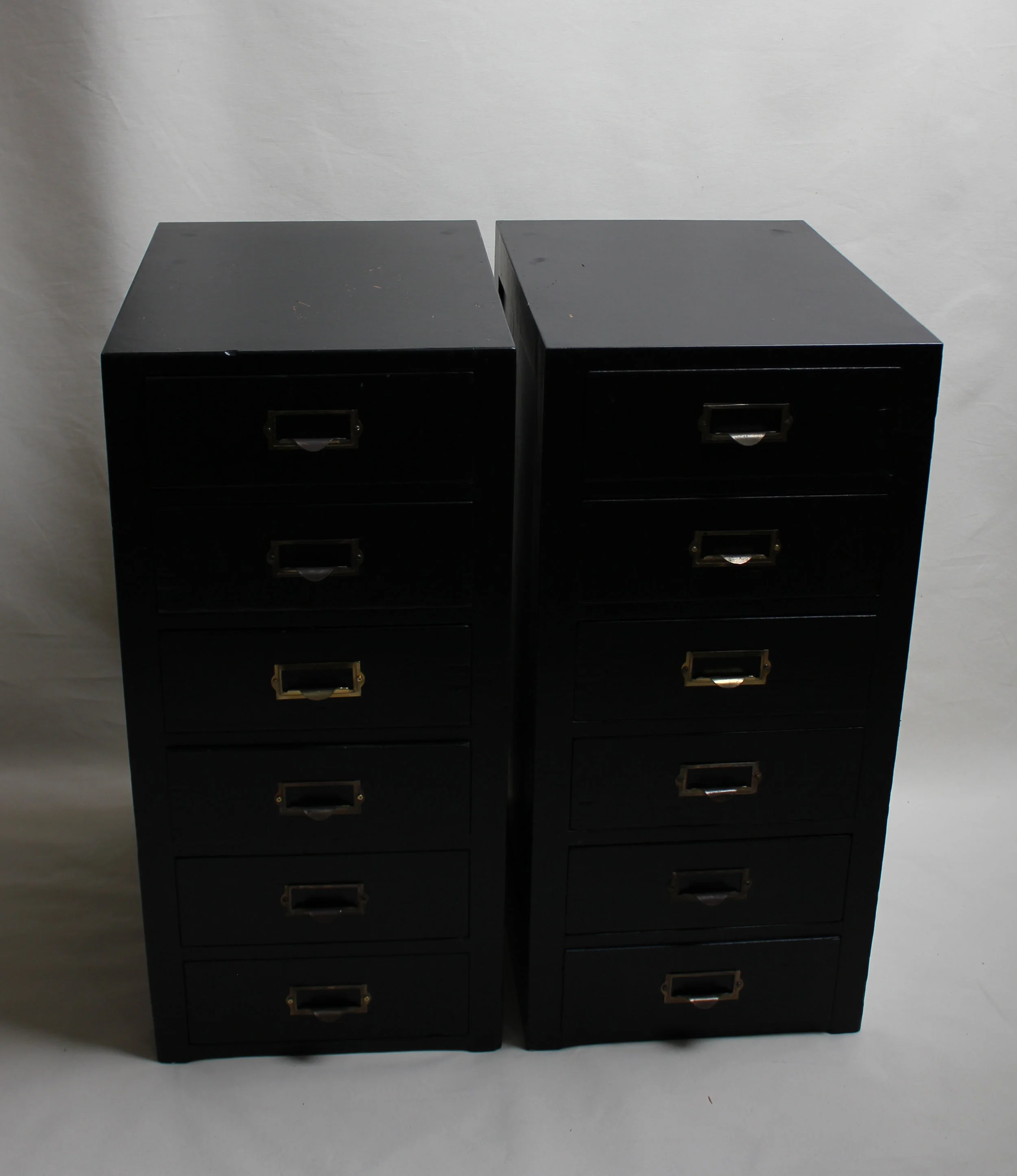 Black Cabinet, Mixed media and found objects in vintage cabinets. 32 x 20 x 32 inches, 2018.