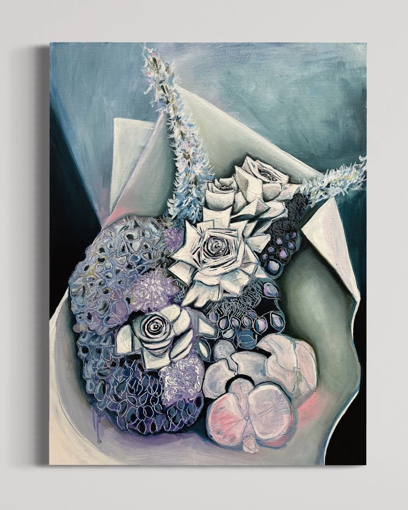 Heart of Flowers | 60 x 50cm | $450 | SOLD