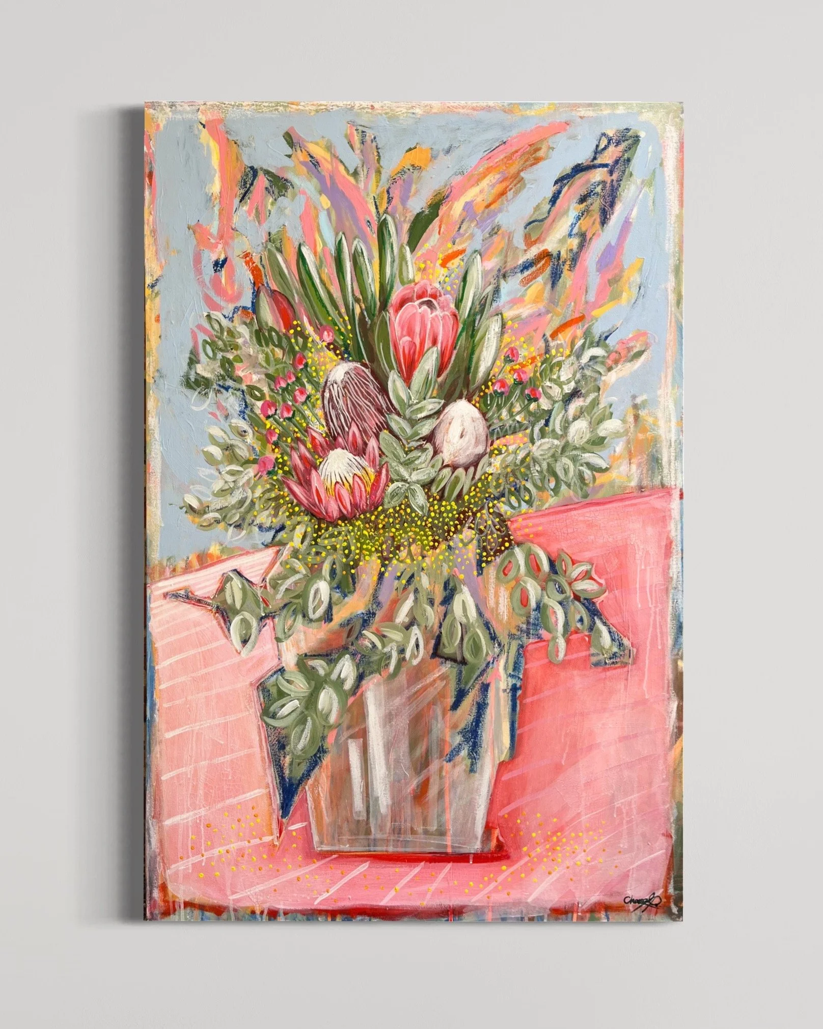 Wattle on the Bench | 122 x 82cm | $500 | Available