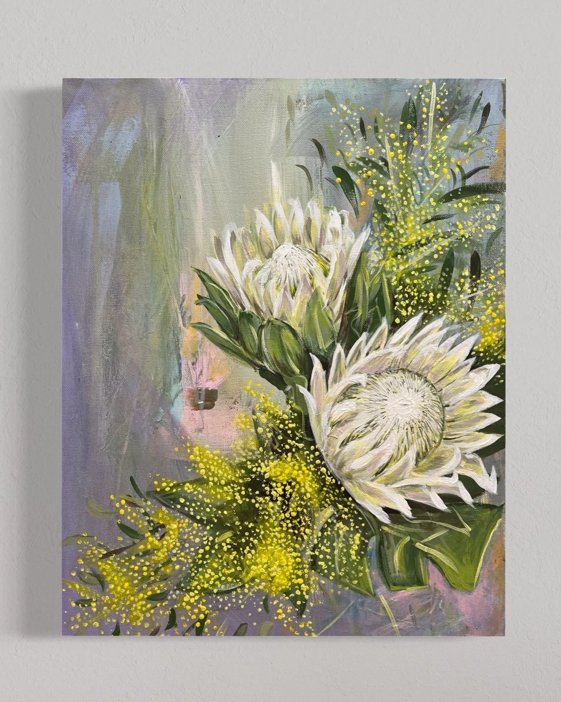 1. Proteas & Wattle | $750 for pair | SOLD