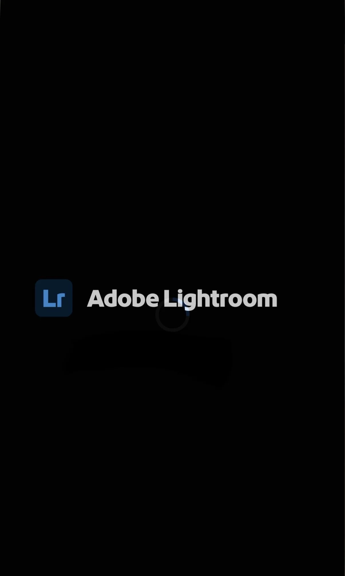 Lightroom Mobile Android home screen interface