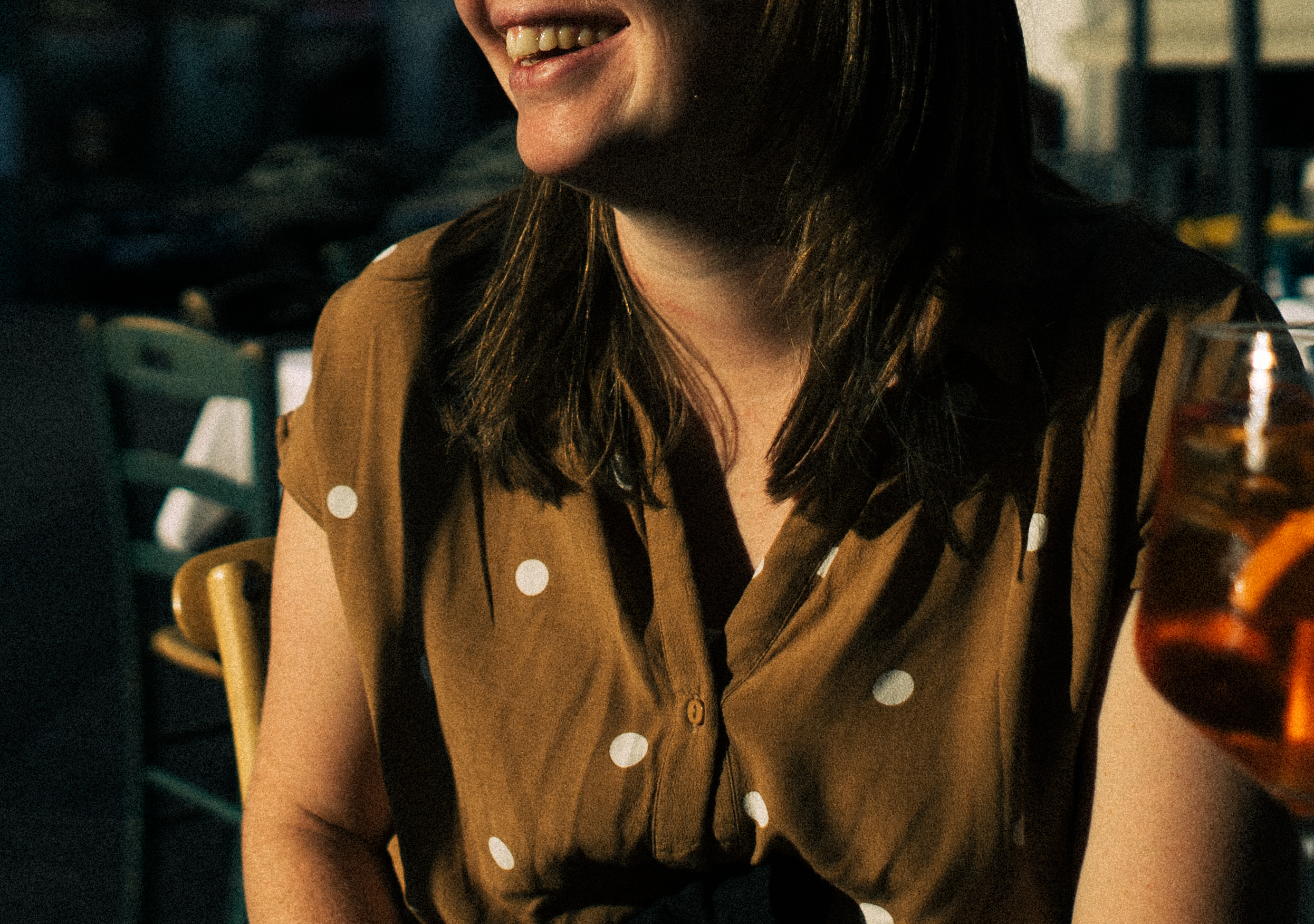 subtle film grain example Lightroom detail crop