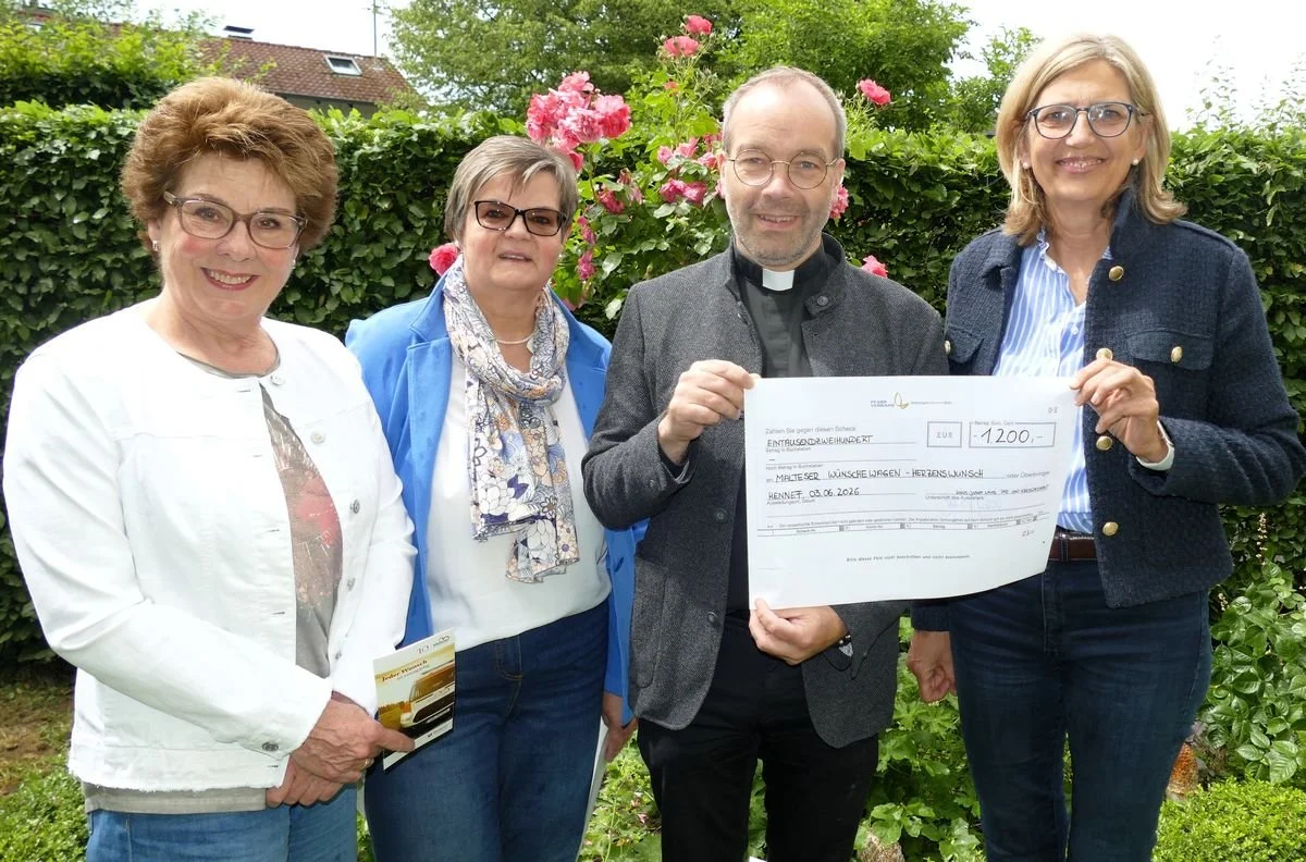 Pfarrfest-Erlös für Herzenswunsch-Krankenwagen