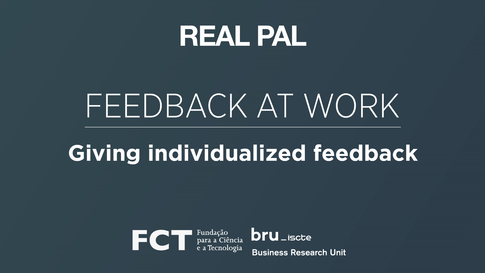 Giving Individualized Feedback