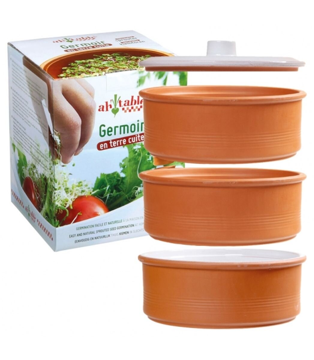 3-storey germination box in ceramic