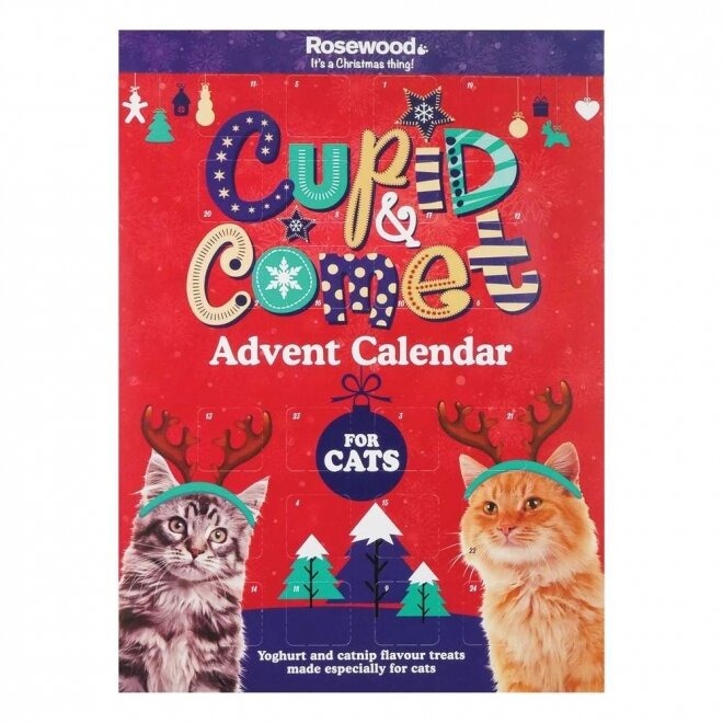 Rosewood Cupid &amp; Comet Christmas calendar for cats