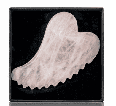 Amazing Space ROSEQUARTS - Reshaped Heart Stone - Facial Gua Sha