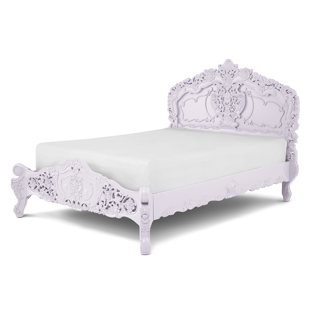 Pink Rococo Bed