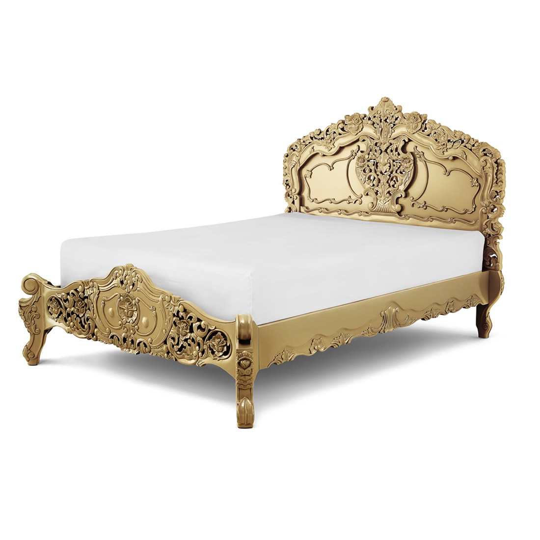 Gold Rococo Bed