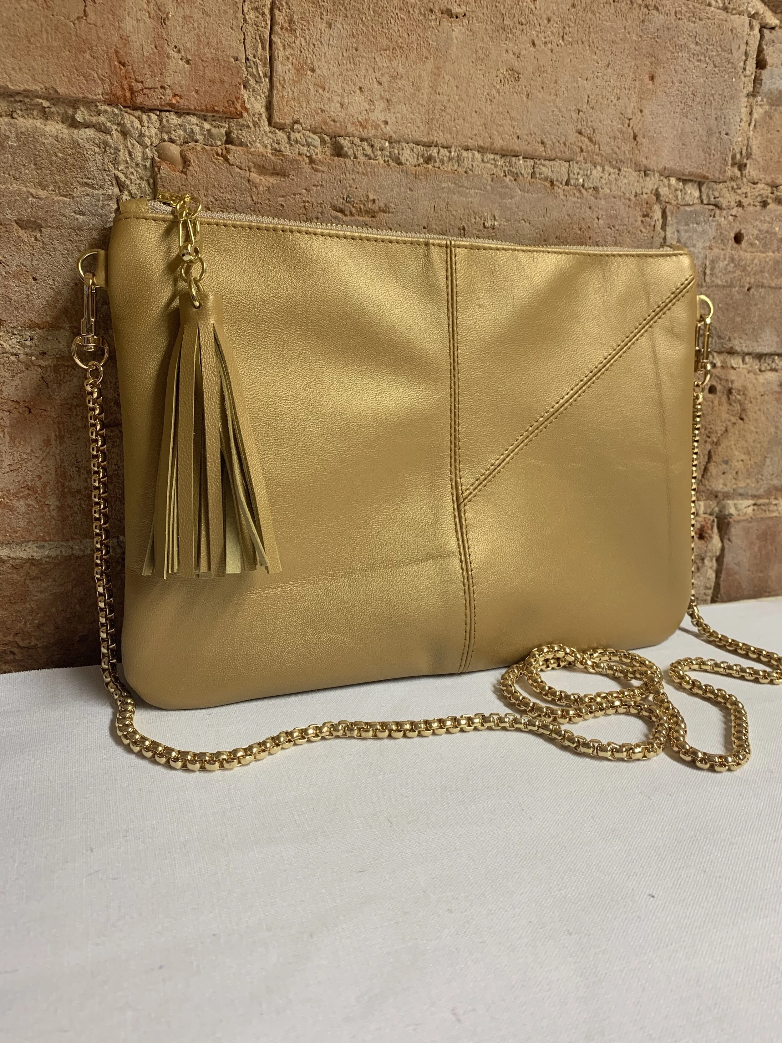 Metallic Gold Clutch Bag