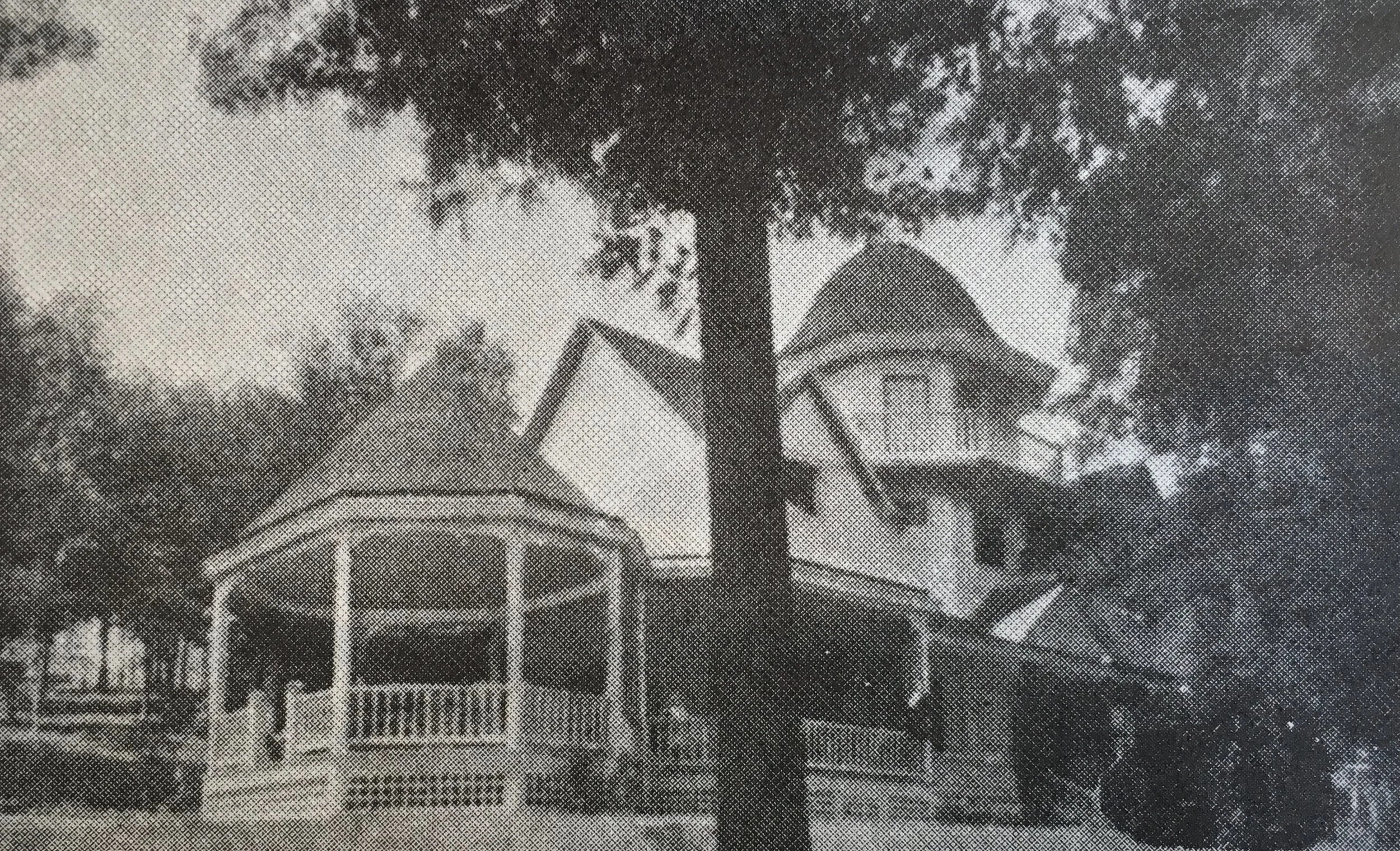Hill View, residence of G.B. Shaw(on the East) in 1895.