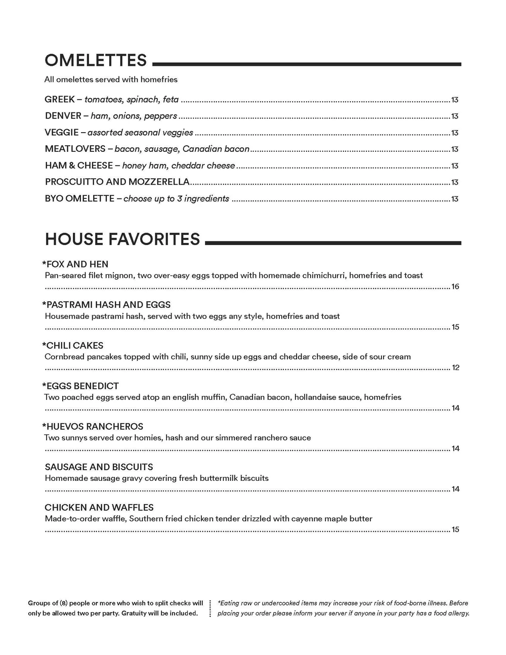 Menus — Zeke's Bar & Grill
