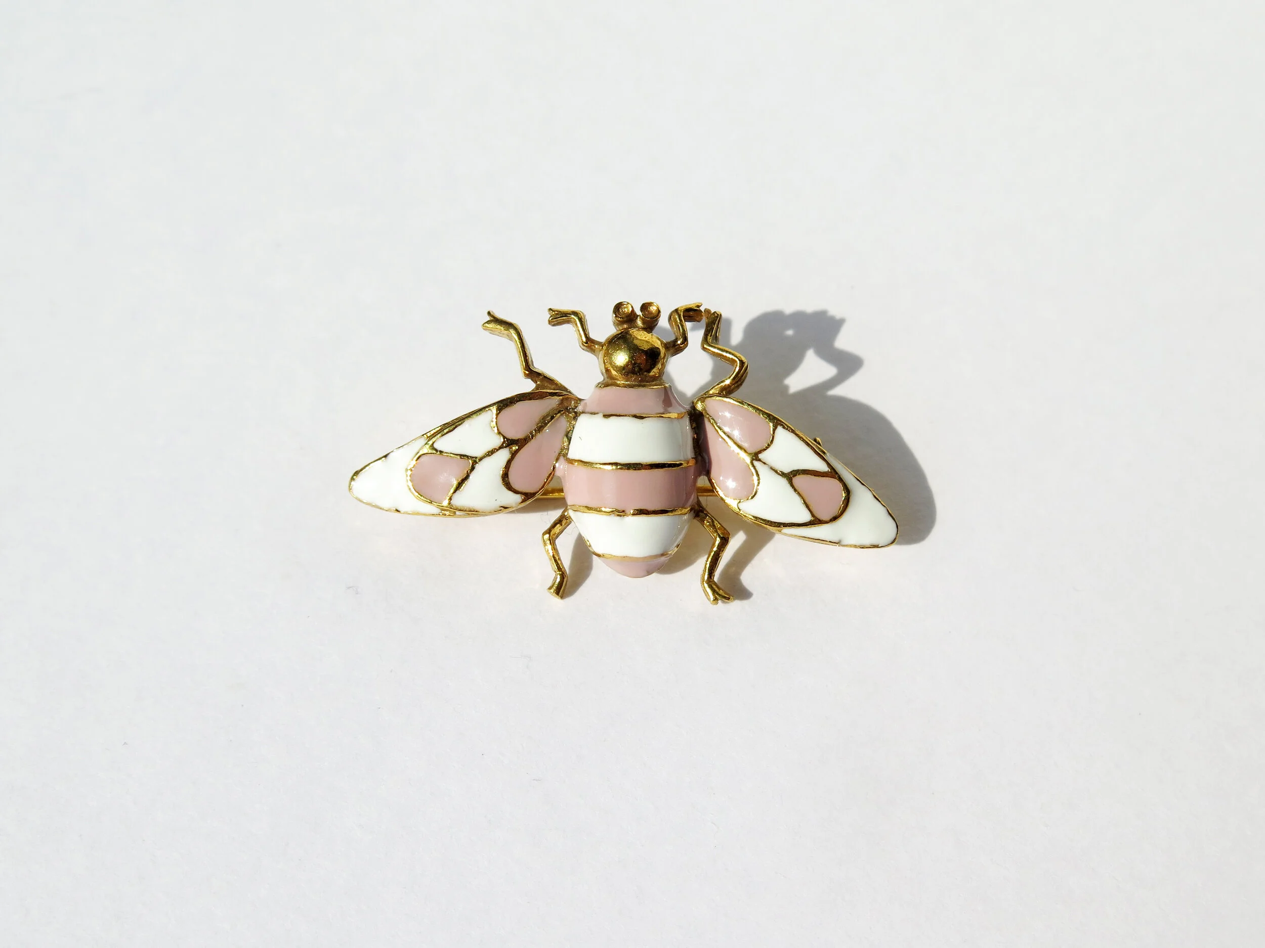 Enamelled Bee Pin