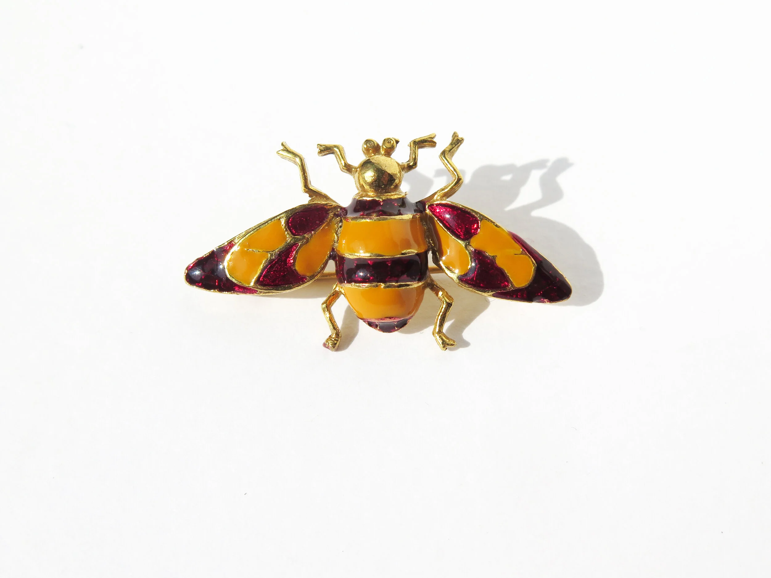 Enamelled Bee Pin